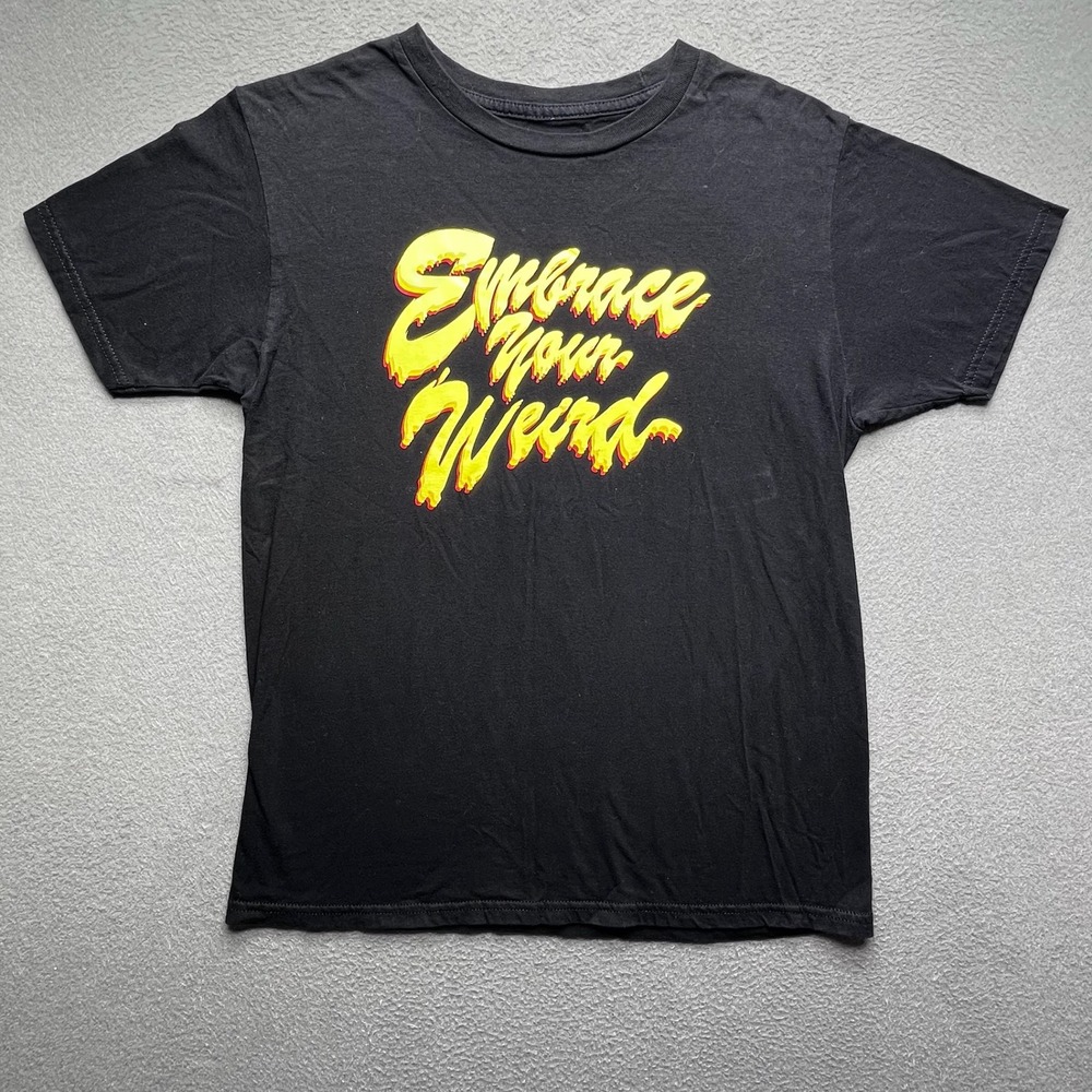 MRD Men T-Shirt Cotton Black Medium Embrace Your Weird Graphic Streetwear